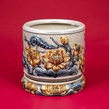 Bát hương dạn nổi sen H18