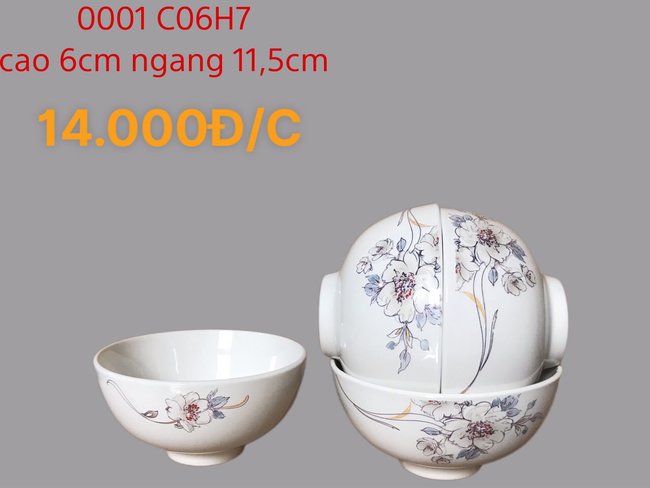Bát cơm C06 hoa 7