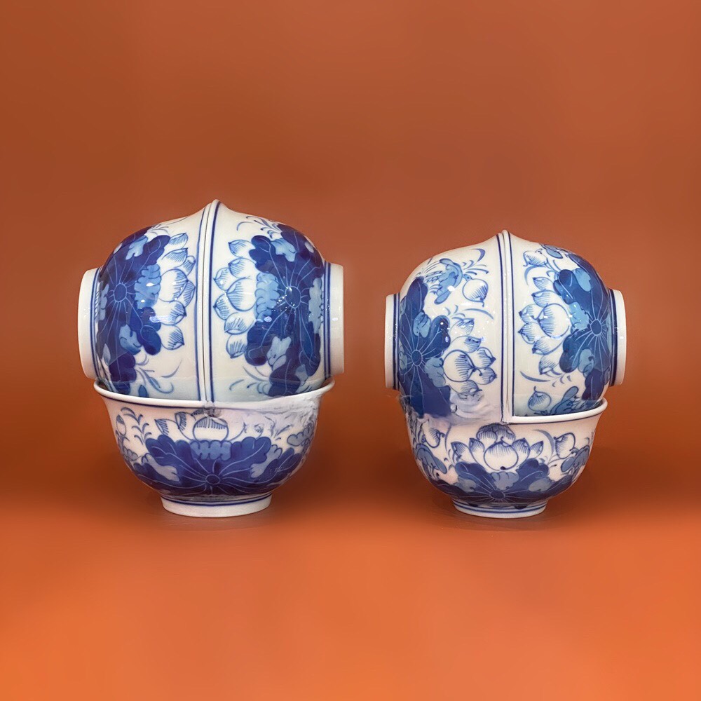 Bát cúng sen Long Loan to