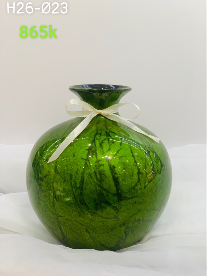 Bình giữ  tài lộc men xanh cốm