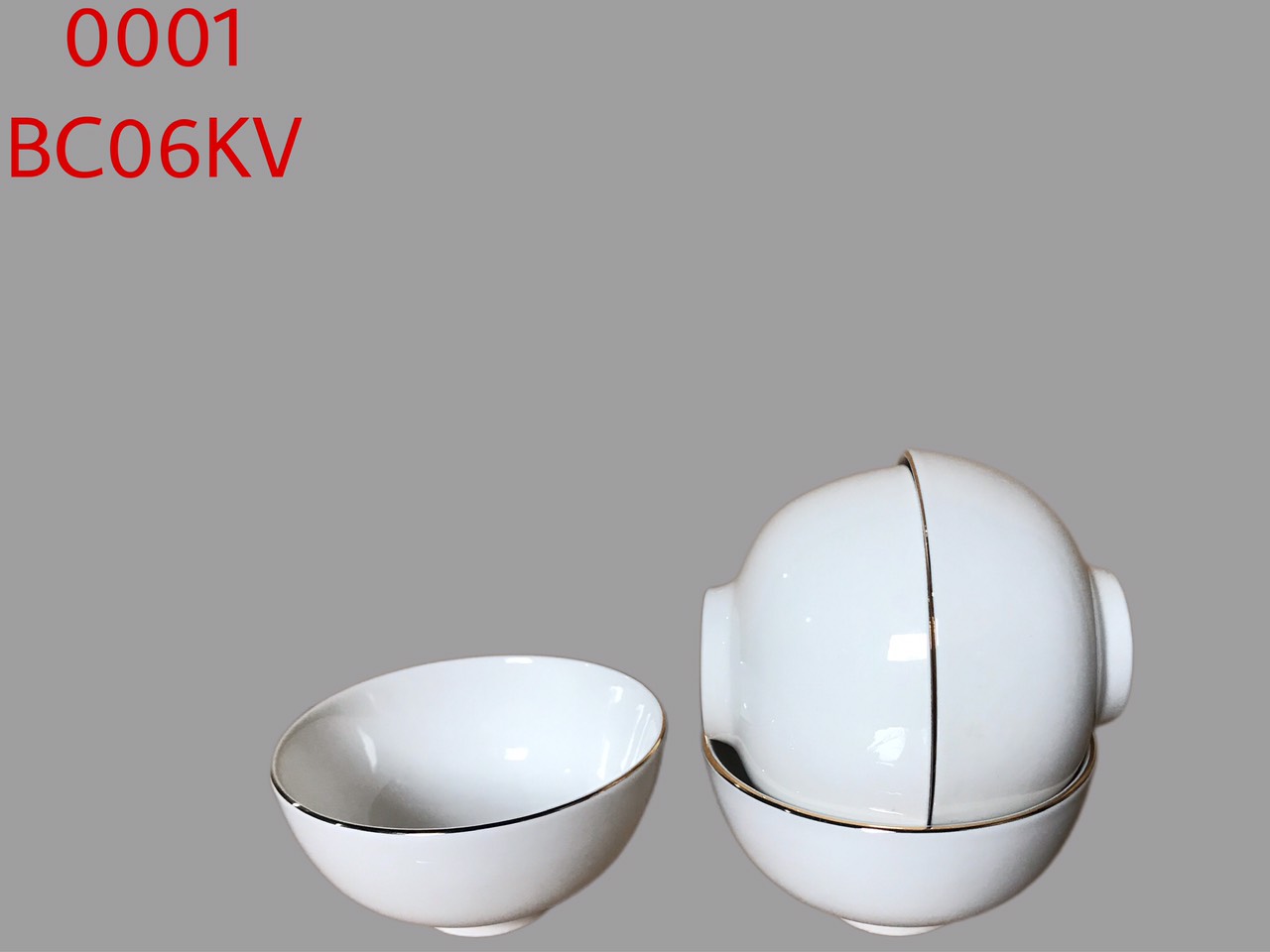 Bát cơm C06 kẻ vàng