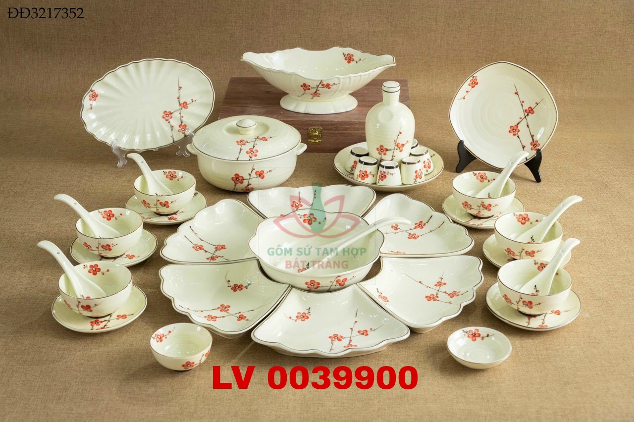 Bộ ăn mặt trời 40 sản phẩm hoa đào