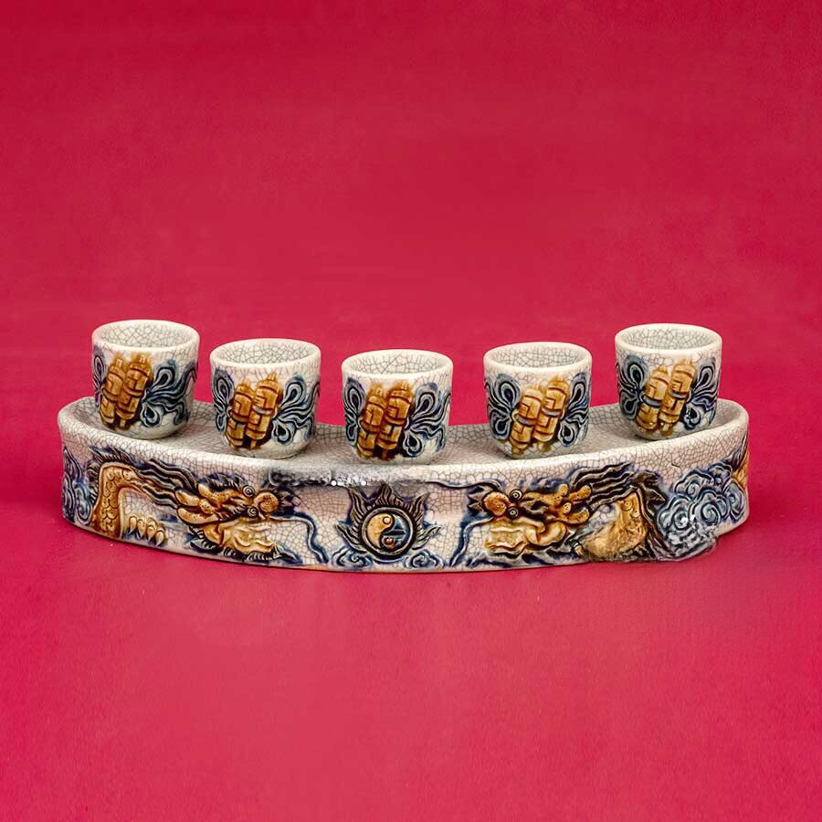 Khay 5 cong dạn rồng