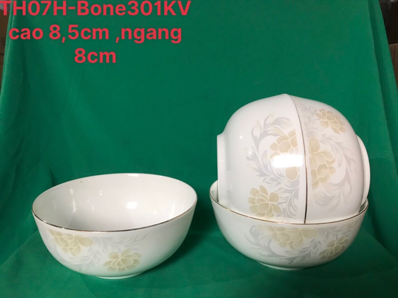 Tô hàn TH07 hoa bone kẻ vàng
