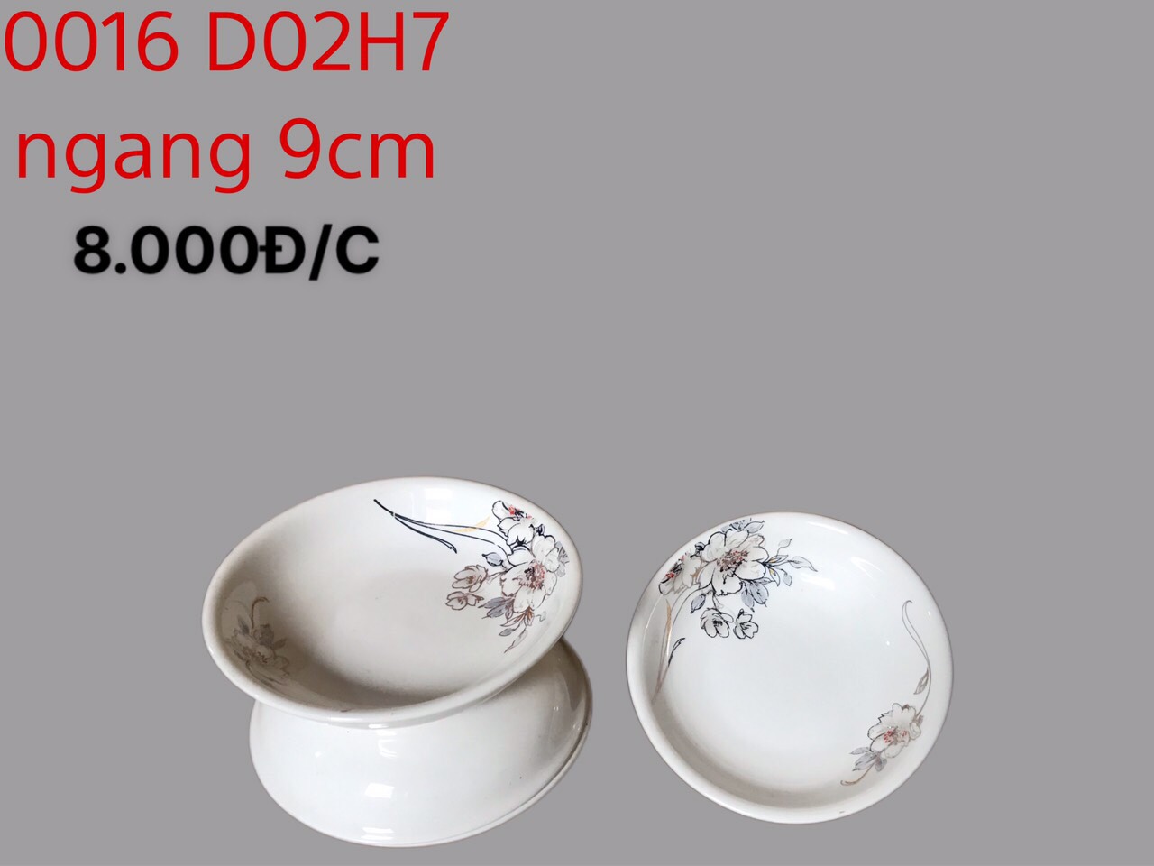 Đĩa đựng gia vị D02 hoa 07