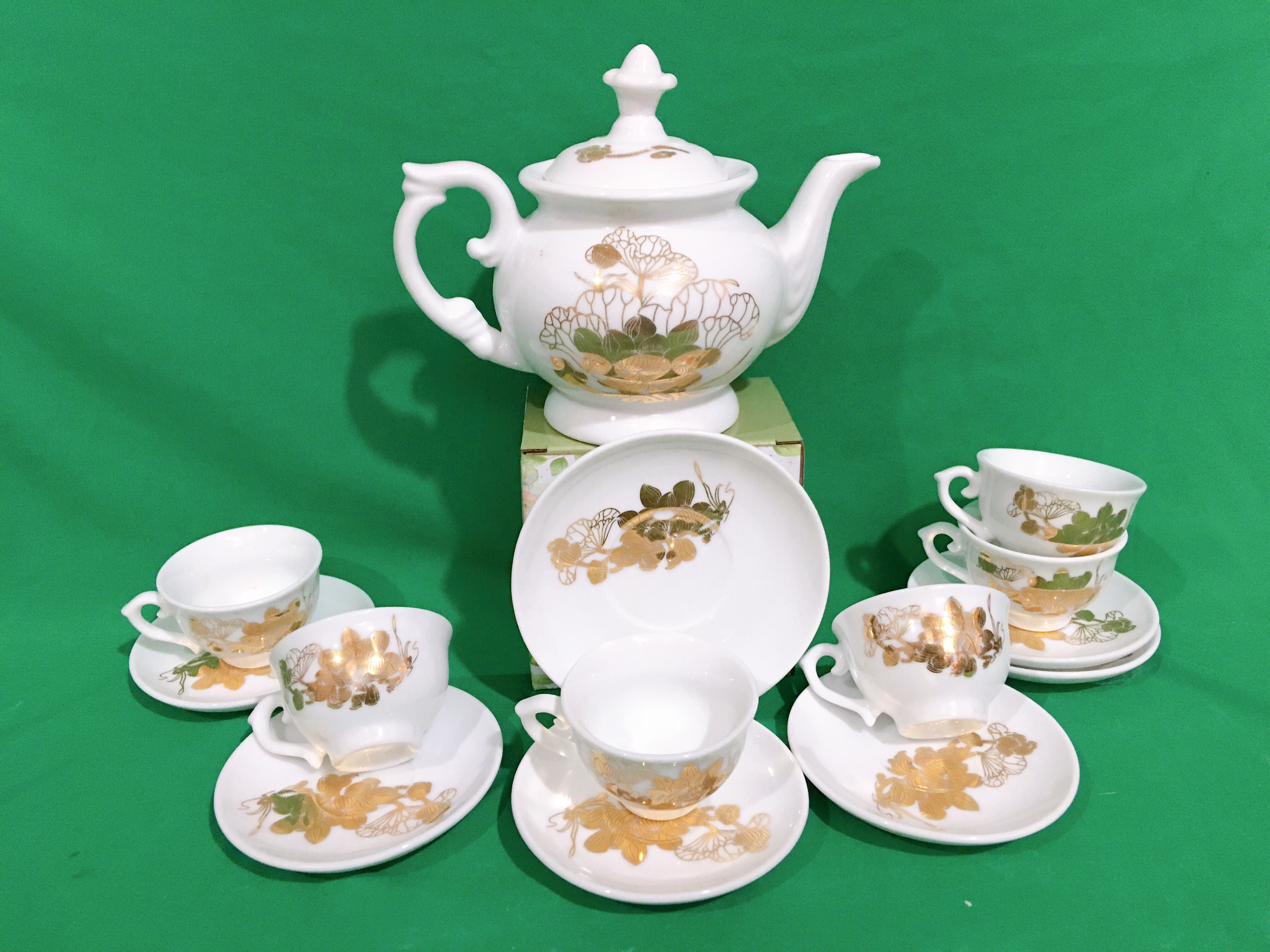 Bộ ấm chén Phú Quý  Bát Tràng