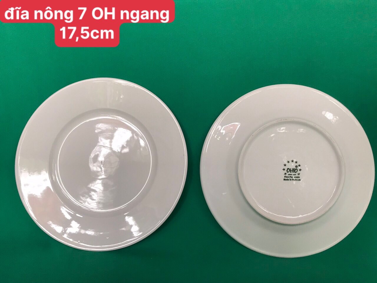 Đĩa nông 7 trắng OHIO