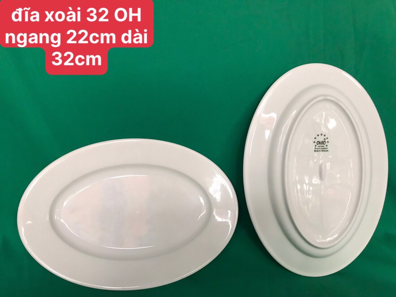 Đĩa xoài 32 trắng OHIO