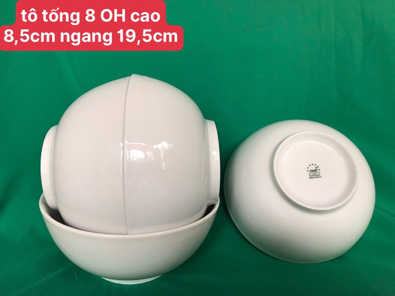 Tô tống 8 trắng OHIO