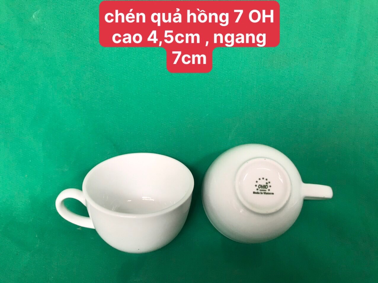 Chén quả hồng 7 OHIO