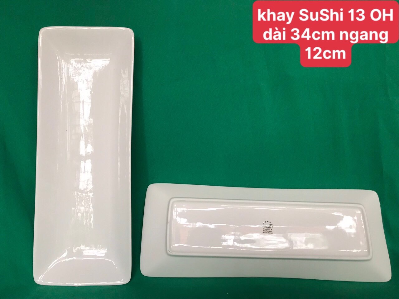 Khay SuShi 13 trắng OHIO