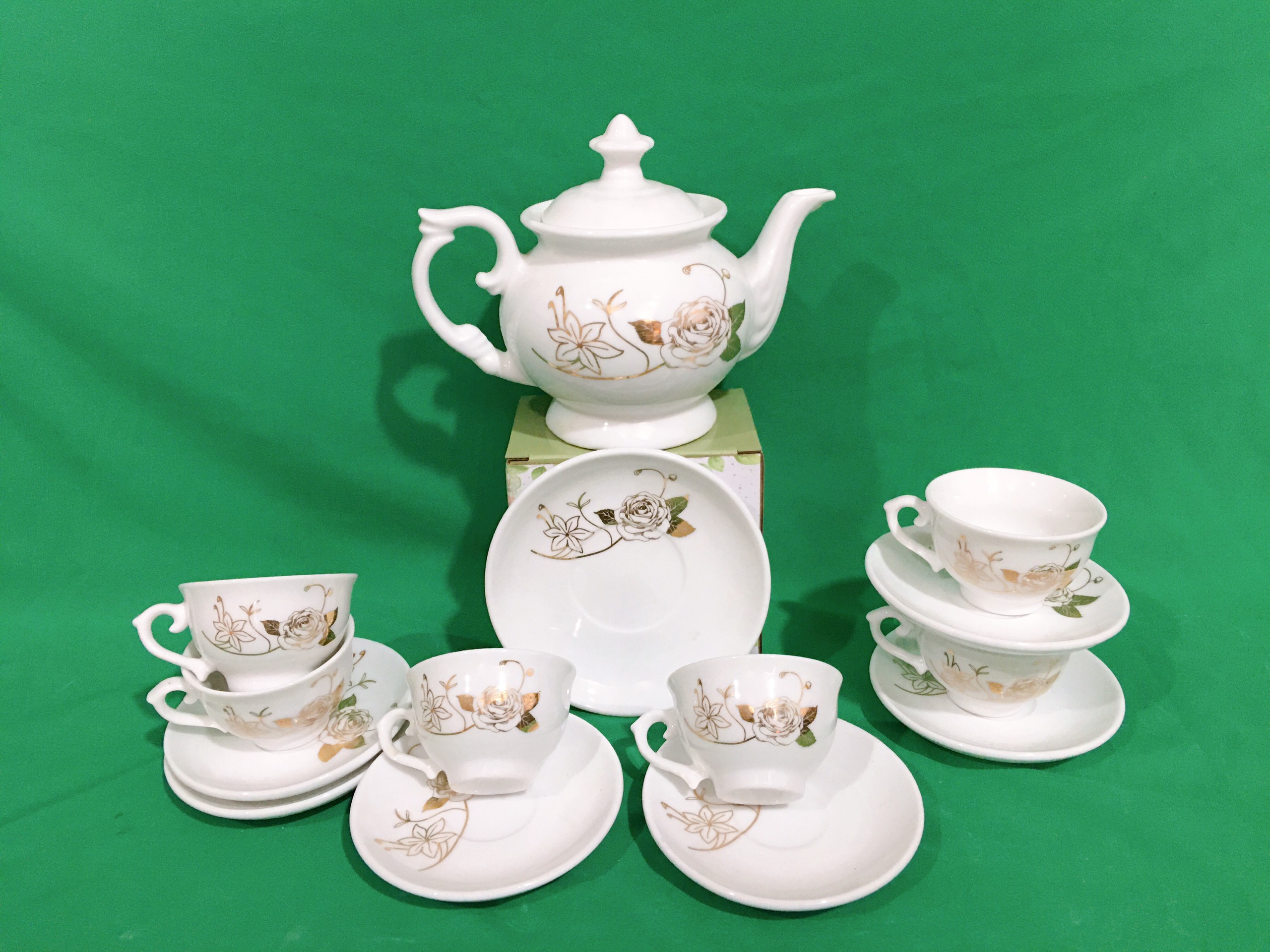 Bộ ấm chén Phú Quý  Bát Tràng