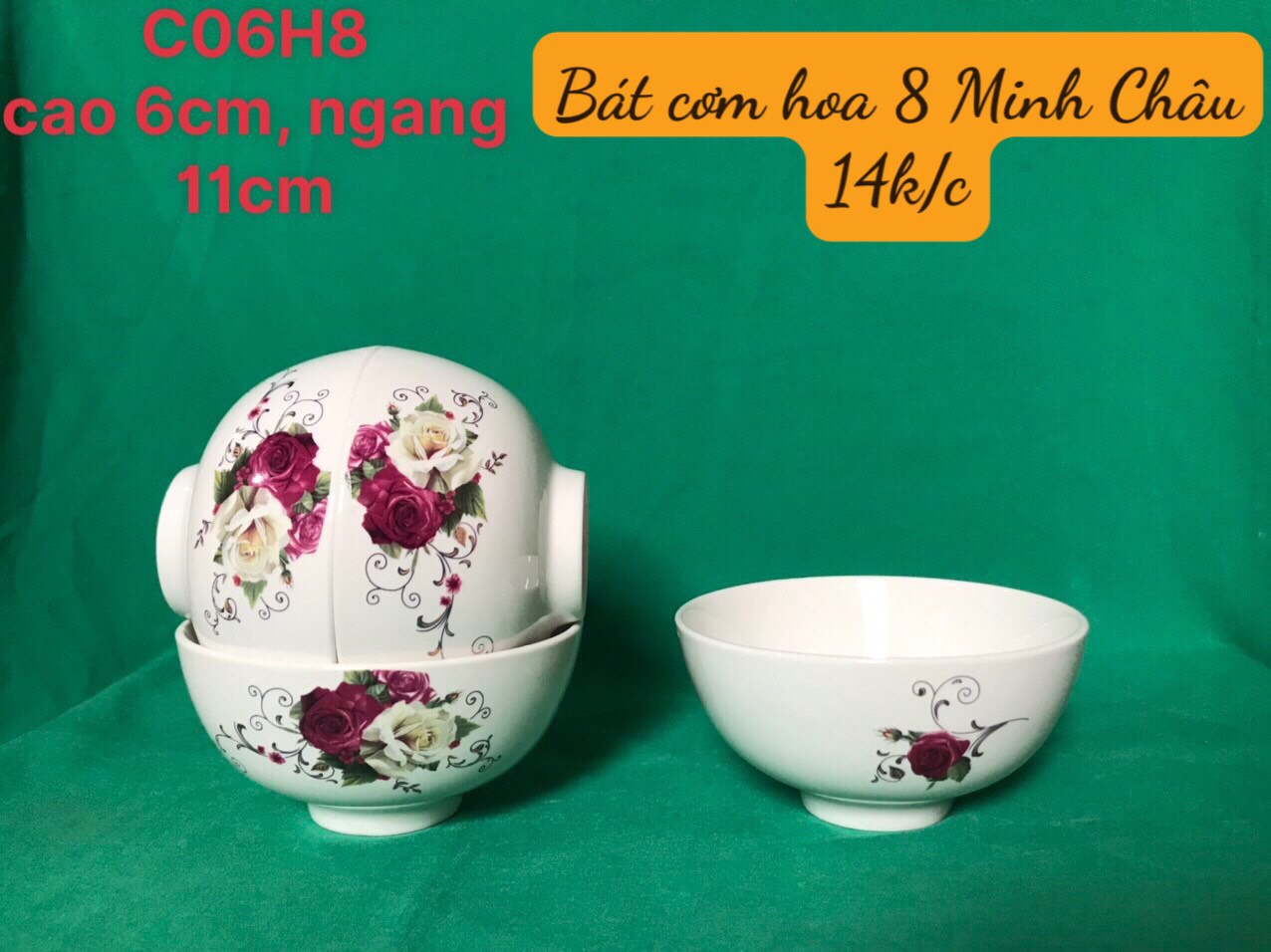 Bát Cơm Hoa 8