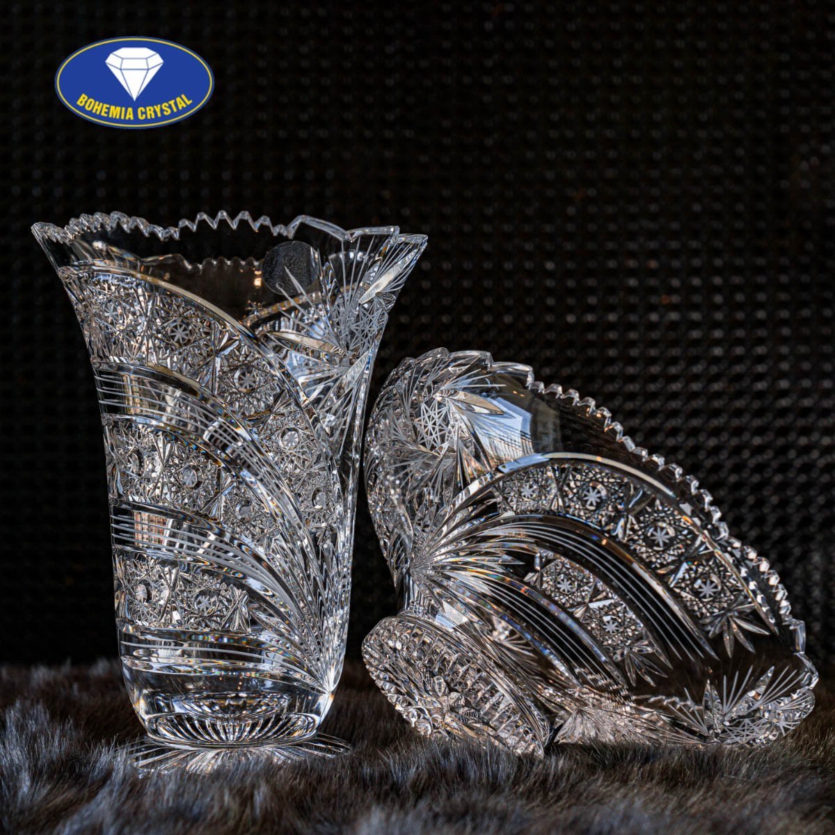 Bộ Lọ hoa Pha lê mài