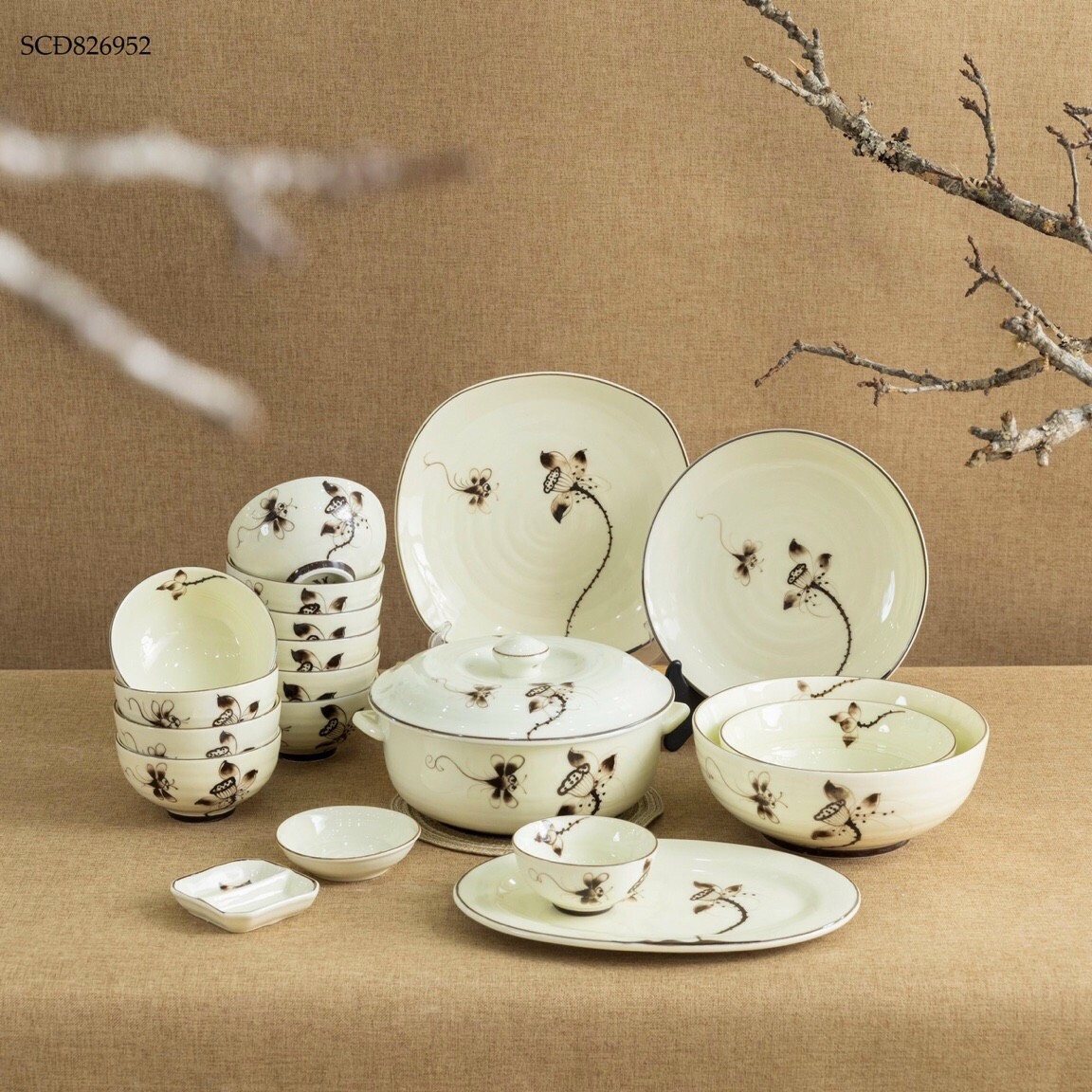 Bộ ăn gia đình sen chuồn