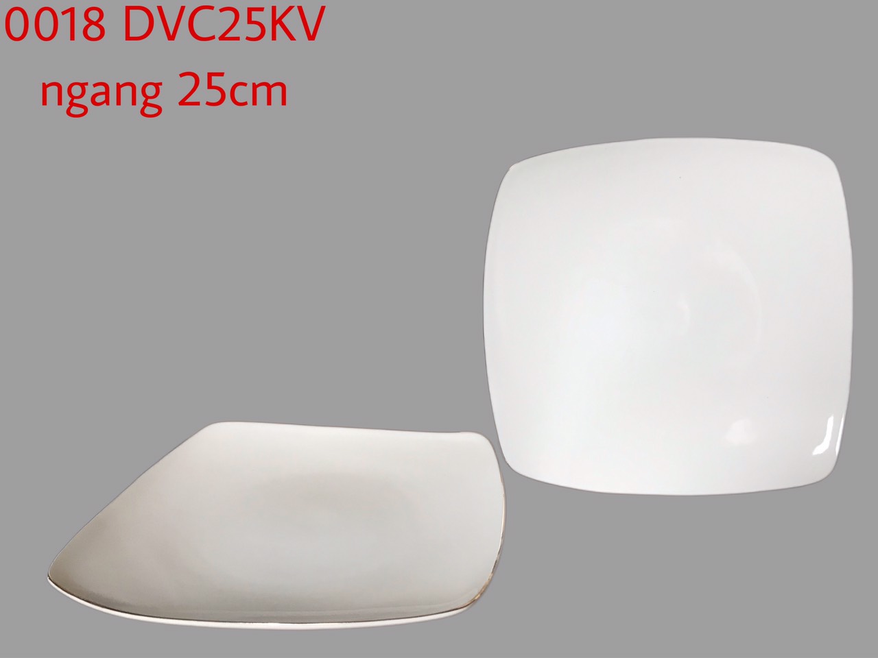 Đĩa vuông DVC25 kẻ vàng