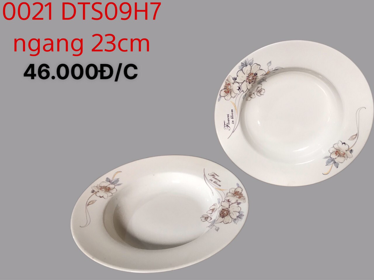 Đĩa sâu lòng 9 hoa 7