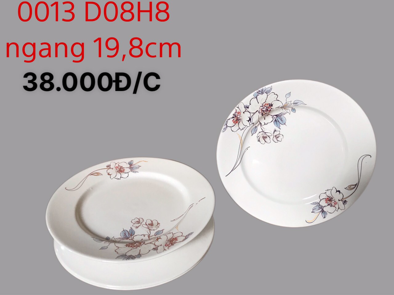 Đĩa bằng D08 hoa 07