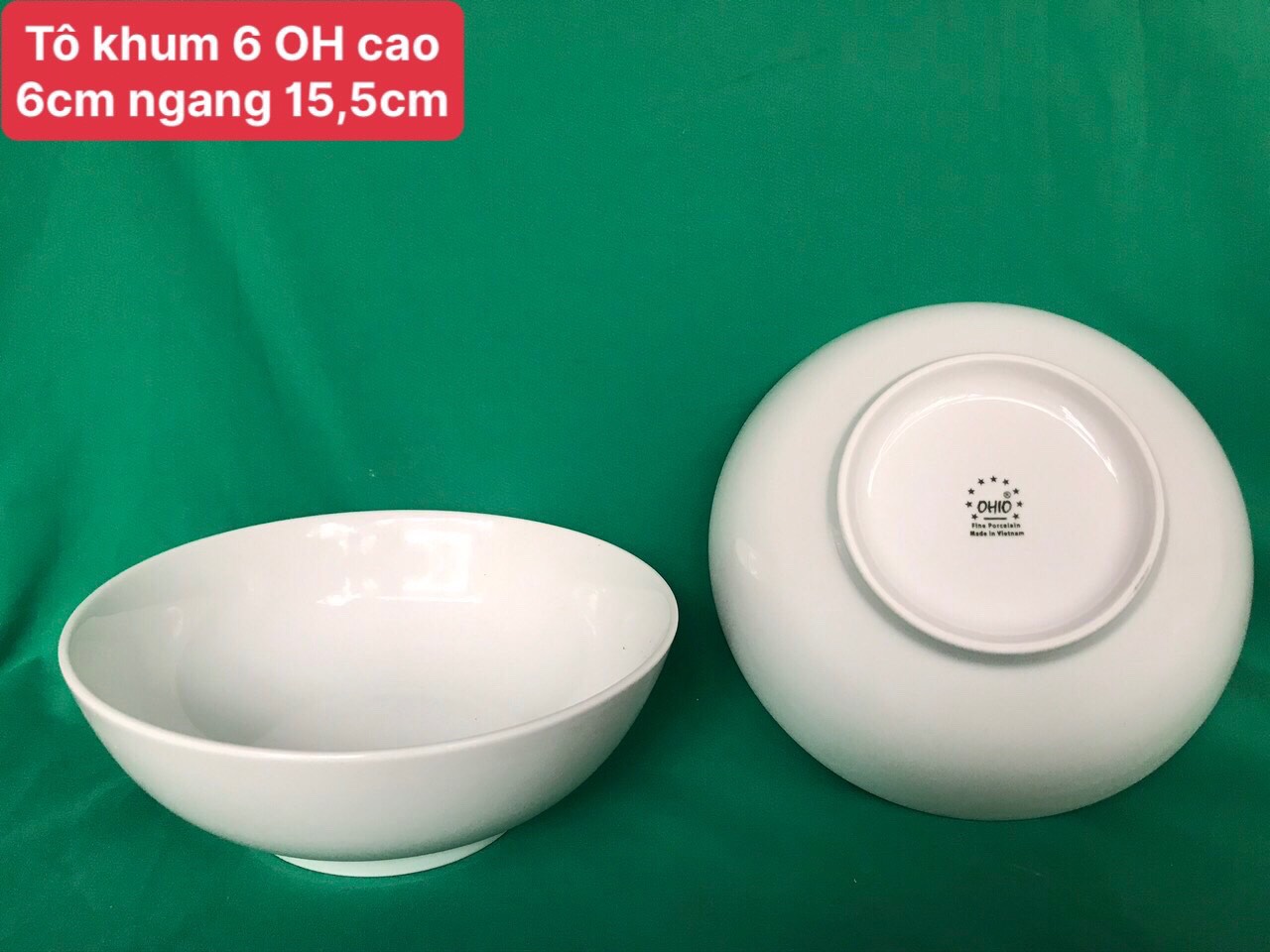 Tô khum 6 trắng OHIO