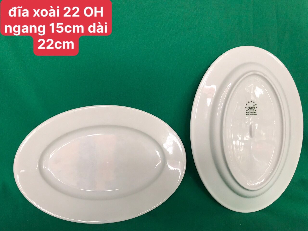 Đĩa xoài 22 trắng OHIO