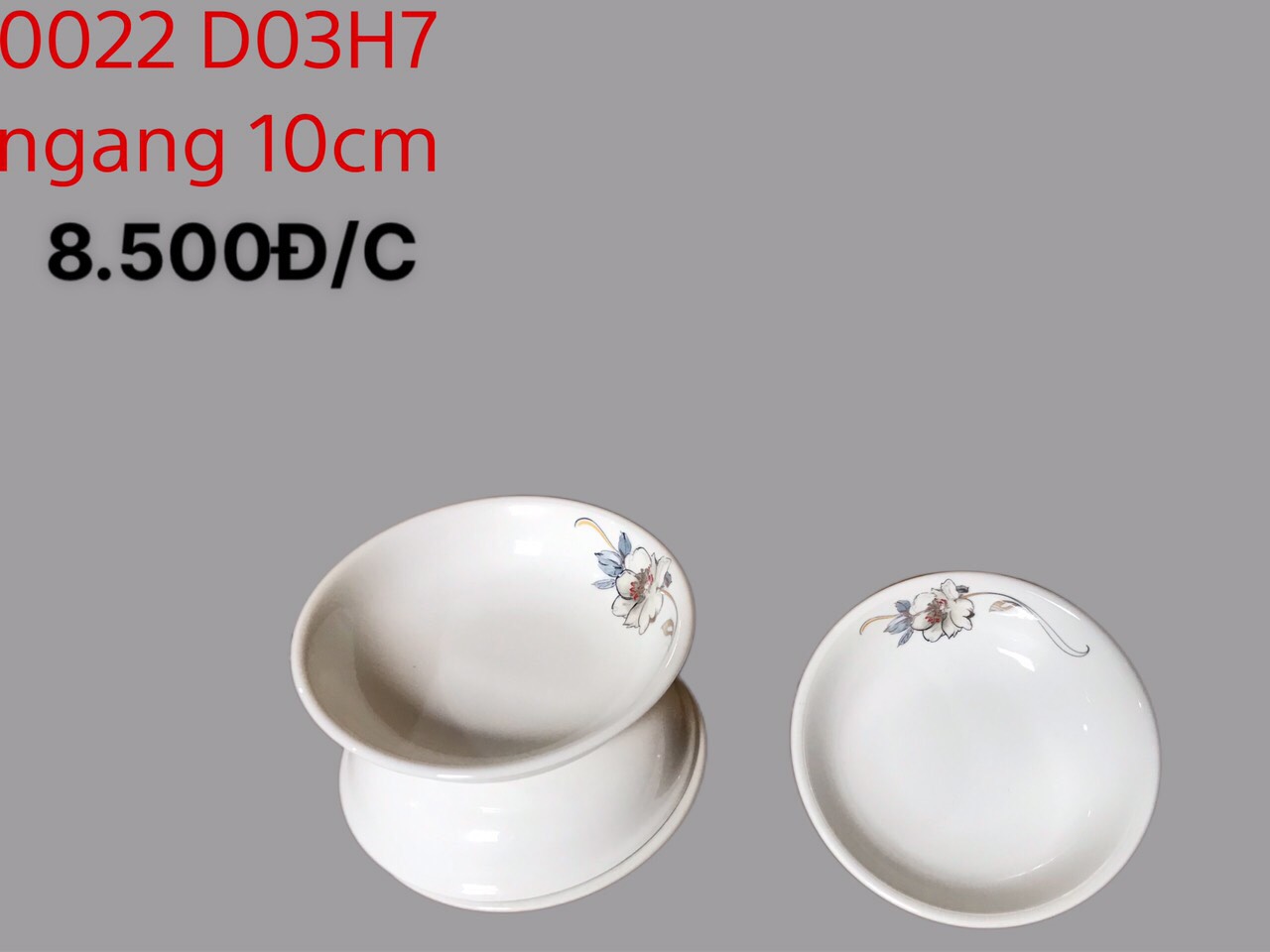 Đĩa tiêu D03 hoa 07